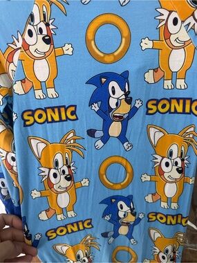 Gracie’s closet bamboo bluey sonic collab
